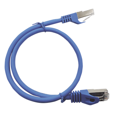 Patch Cord Cat6A 10G Blindado 7.0 Metros (22.96 Pies) Azul