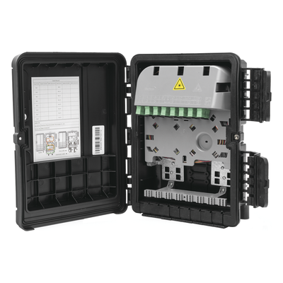 Cierre de Empalme para 20 Fusiones de Fibra Óptica, Exterior, 8 Acopladores SC/APC, Incluye Splitter 1x8, IP65 Versión Cargada - Imagen 5