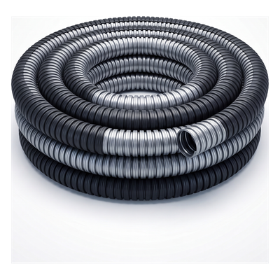Tubo Flexible Liquidtight 2 1/2" (63 mm) / Acero Galvanizado + Forro PVC / Rollo 10 m (32.8 ft) / NEMA 4 / IP65