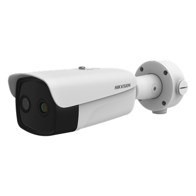 Bala IP Térmica  384 X 288 / Lente 25 mm / Termométrica / Detección de Temperatura / Detección de Fuego / Exterior IP66 / MicroSD