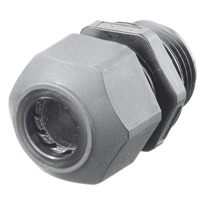 Conector de Cable, Estilo Europeo, para Conductores de 0.17" a 0.45", para Conduit 1/2",  Color Gris.