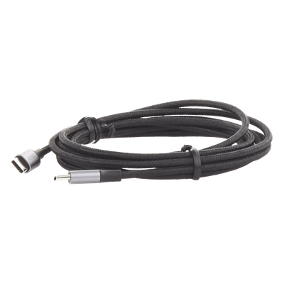 Cable USB-C a USB-C | 2 Metros (6.56 Pies) | Transferencia de Datos de 480 Mbps | Carga Rápida de Hasta 60W | QC 4.0/3.0/2.0 | PD3.0 | FPC | AFC | Protección Integrada | Caja de Aluminio | Nylon Trenzado | Color Negro - Imagen 4