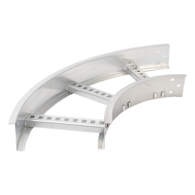 Curva Horizontal de Aluminio de 90° Perfil Z / Peralte 3 1/4" / Ancho 9" / Radio 8" / Incluye Tornillería (CHC90EZ314R8X9AK)