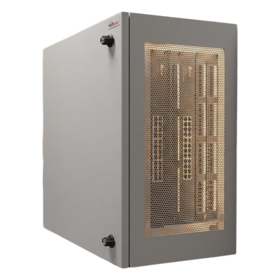Gabinete de Pared L-Box 12U / Acero 1.9 mm / 1219 x 610 x 313 mm / Puerta L 120° / RAL 7035 / Rack 19" - Imagen 2