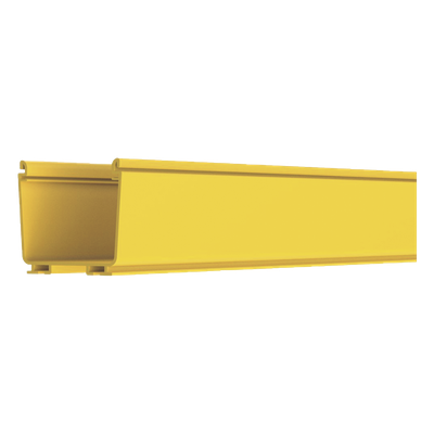 Canaleta FiberRunner™ 4X4, de PVC Rígido, Color Amarillo, 2 m de Largo - Imagen 4