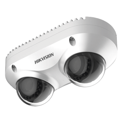 PanoVu Series / Lente Dual de 4 Megapixel / 2 Lentes Fijos de 2.8 mm / Recomendado para Pasillos o Esquinas / IP67 / IK10 / PoE / WDR 120 dB / 10 mts IR / Entrada y Salida de Audio y Alarma / MicroSD - Imagen 4