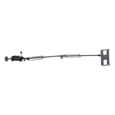 Soporte para Tableta con Brazo tipo Perezoso / Brazo Ajustable y Cabezal de 360° / 3 Perillas de Ajuste / Soporta dispositivos de 4'' a 12.9'' de hasta 1.5 KG / ABS + Metal de Alta Calidad. - Imagen 4