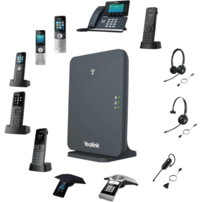 Estación Base DECT IP Yealink W70B de Alto Rendimiento para Telefonía Inalámbrica Empresarial - Imagen 4