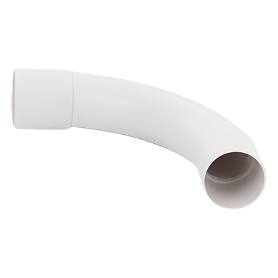 Curva de radio estrecho para tubería rígida, recomendado para cables de datos, PVC Auto-extinguible, de 32 mm - Imagen 4