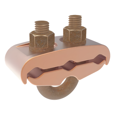 Conector Mecánico para 3 Cables para Calibre 2/0 AWG - 250 KCMIL a Tubería de 3/8" o Varilla 5/8" - 3/4". - Imagen 7