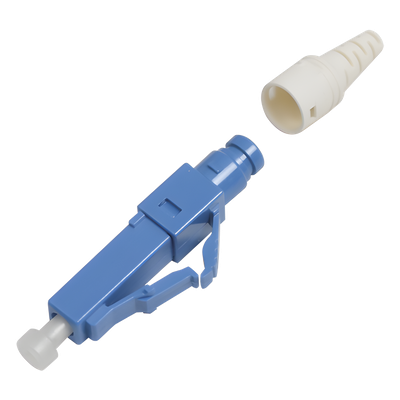 Conector de Fibra Óptica Pre-Pulido LightBow LC/UPC Simplex, Monomodo OS1/OS2, Re-Terminable, Color Azul