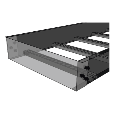 Placa de Cierre para Escalera de Aluminio / Peralte 3 1/4" / Ancho 12" / Incluye Tornillería (CHPCE314X12AK) - Imagen 3