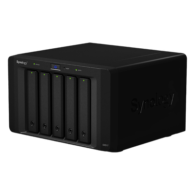 Unidad de Expansión Synology DX517 | 5 Bahías SATA HDD/SSD 3.5" y 2.5" | Puerto eSATA | Diseño Hot-Swap | Compatible con DS1517+ y DS1817+.