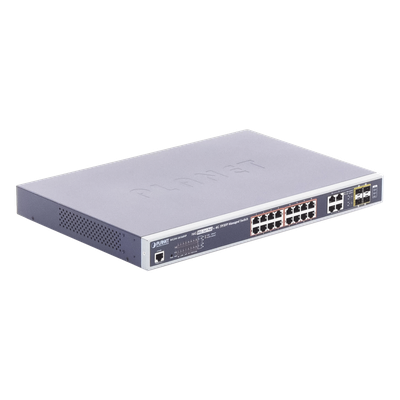 Switch Administrable 16 puertos 10/100/1000 802.3at PoE 230W y 4 puertos GigabitTP/SFP Combo - Imagen 6