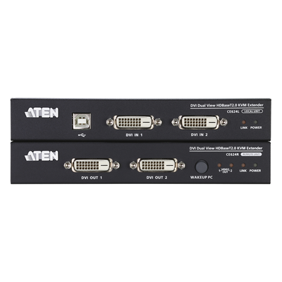 Extensor KVM | HDBaseT™ | 2.0 DVI dual display USB | 1920 x 1200 a 100m - Imagen 3