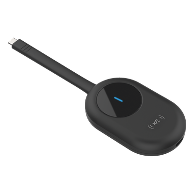 Dongle (Adaptador) de Proyección Inalambrica Para Pantallas Interactivas HIKVISION Serie DS-D5CxxRB/B / Compatible con Windows y Mac / Conector Tipo C (Incluye Adaptador USB-A - USB-C)