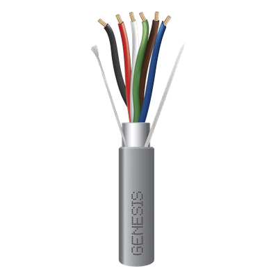 Bobina de 305 Metros (1000 Pies) de Cable / 6 x 22 AWG Blindado / Riser / Color Gris / Para Aplicaciones de Audio, Seguridad y Control - Imagen 4