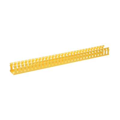 Canaleta Ranurada de PVC sin Tapa, Tipo H (Tapa Abisagrada), 2 in de Ancho, 2 in de Alto y 3048 mm de Largo, Color Amarillo - Imagen 4