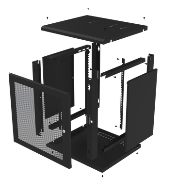 Gabinete de Pared Fijo, Puerta Perforada, Rack 19in, de 12 Unidades de Rack - Imagen 9
