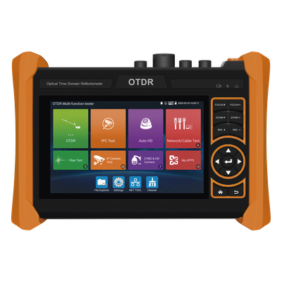 Tester Profesional OTDR y Video | Fibra Óptica | Cámaras IP | Cableado y Redes| Pantalla 5.4" Táctil | Soporta 4K/8K | HDMI/VGA | Medidor Potencia Óptica | Alcance 150KM | Localizador Fallos VFL | PoE Integrado | WiFi | In