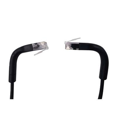 Mini Patch Cord Cat6 Ultra Slim 0.5 Metros (1.64 Pies) Negro Ahorra Espacio sin Organizadores, con Bota Flexible - Imagen 4