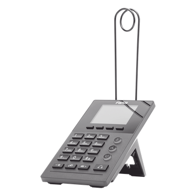 Teléfono IP para Call Center para 2 lineas SIP con soporte para diadema, pantalla LCD de 2.8 pulgadas a color, PoE