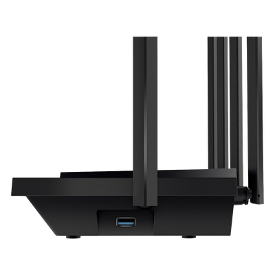 Router WiFi 6 Doble Banda / AX5400 MU-MIMO 4X4 y OFDMA / 1 puerto WAN 10/100/1000 Mbps / 4 puertos LAN 10/100/1000 Mbps / 1 puerto USB 3.0 / 6 potentes antenas / Administración App (Tether) o Página web / Protección HomeShield - Imagen 3