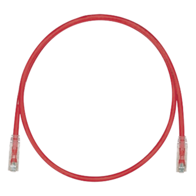 Cable de Parcheo TX6, UTP Cat6, 24 AWG, CM, Color Rojo, 6.1 Metros (20 Pies)