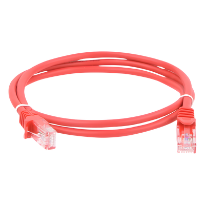Cable de Parcheo UTP Cat5e - 1 Metro (3.28 Pies) - Rojo - Imagen 3