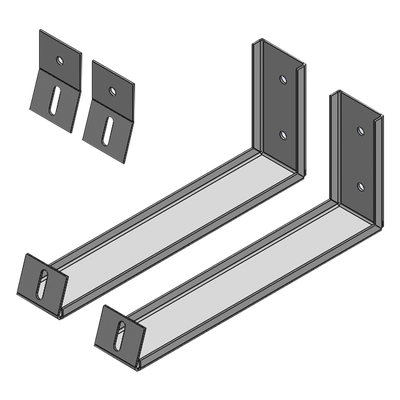 Ángulos para soportar Panel Solar en Pared (Uso solo para Exhibición).