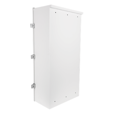 Gabinete para instalación de 3 Baterías PL110D12, Fabricado en Lámina Galvanizada, Accesorios para piso o poste (No incluidos) - Imagen 6