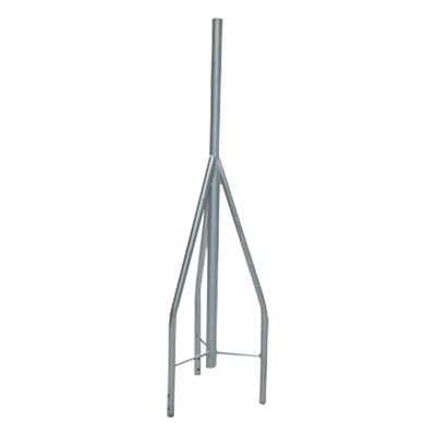 Tramo de Remate / Copete, tubo industrial 1 1/4" con tubo central 2 3/8" (Ced. 40), galvanizado por inmersión en caliente.
