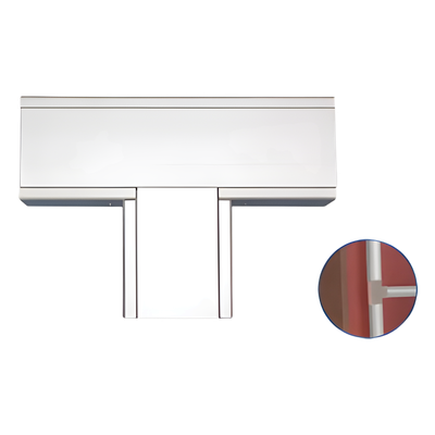Accesorio en "T" de aluminio, para canaleta INKA100 (8140-80001) - Imagen 2
