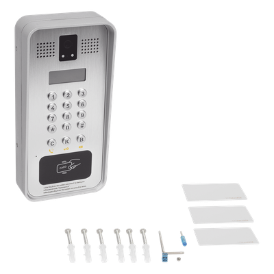 Video portero IP/SIP Con Cámara y pantalla LCD, 2 Relevadores Integrados (entrada y salida), Onvif y lector de tarjetas RFID, puerto WIEGAND (entrada). - Imagen 6