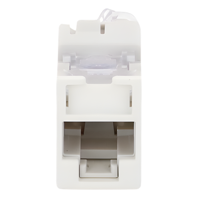 Jack Ultramax Cat6, UTP, Montaje Híbrido en Placa de Pared (Plano y Angulado), Color Blanco, Punch Down - Imagen 7