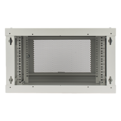 Gabinete de Pared de 6U con Puerta Perforada, 455 mm de Profundidad Total, Rack de 19'', Acero Reforzado Color Blanco - Imagen 3