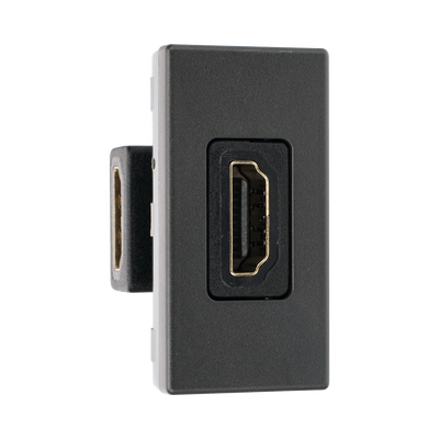 Módulo HDMI / Conector Hembra-Hembra / Full HD y 4K / Acabado Negro / Sistema Modular K45 - Imagen 4