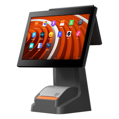 Terminal POS de Escritorio / Pantalla 15.6" Full HD (1920x1080) / Impresora Térmica 80mm 250mm/s / Android OS / 4GB RAM + 64GB / WiFi Dual Band