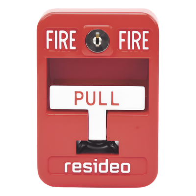 Estación manual de jalón contra incendio de acción simple, reset con llave, cumple ADA, carcasa de aluminio fundido - Imagen 3