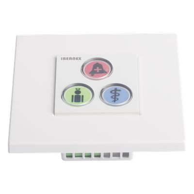 Modulo de 3 Botones iluminados con Lector RFID 125 KHz / Alarma / Cancelar y Código Azul / BUS RS485 / Compatible con NX0019/B, NX1021 y NX0015 - Imagen 3