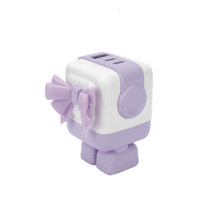 Cargador RobotGaN de 65W Serie UNO | 3 Puertos de Carga Rápida | 2 USB-C | 1 USB-A | PD 3.0 | QC 4.0 | Carga Inteligente | Tecnología GaN II | Zapato Magnético Extraíble | Carcasa Ignífuga | Pantalla LED - Imagen 7