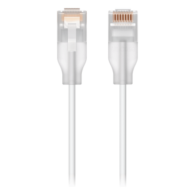 Patchcord UniFi Etherlighting de 3 Metros (9.84 Pies), hasta 10GbE / Soporta hasta PoE+++ / Conector RJ45 Transparente para Mejores Efectos de Luz con Switches USW PRO MAX