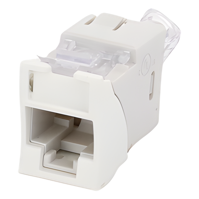 Jack Ultramax Cat6, UTP, Montaje Híbrido en Placa de Pared (Plano y Angulado), Color Blanco, Punch Down - Imagen 5