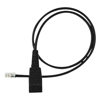 Cable QD A RJ9 De Repuesto Yealink Para Diademas Profesionales Y Teléfonos De Terceros