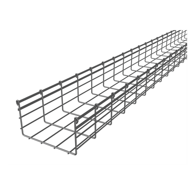 Charola Tipo Malla / 166x200 mm / Electro Zinc / 528 Cables Cat6 / 3 m (9.84 ft)