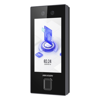 Terminal Facial MinMoe DS-K1T344EBFWX-E1 / Lector de Huellas y Tarjetas PROX EM / 3000 Rostros / 3000 Huellas / Pantalla 4.5" / Hik-Connect Teams / IP65 / PoE WiFi / HIK-IA / SIP