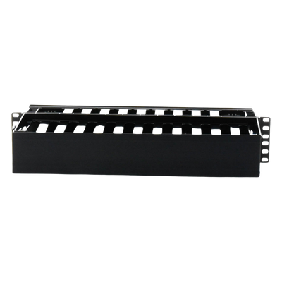 Organizador de Cables Horizontal PatchLink, Doble (Frontal y Posterior), Para Rack de 19in, 2UR - Imagen 6