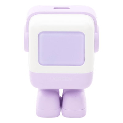 Cargador Mini GaNRobot 30W serie UNO | 1 USB-C de Carga Rápida | Tecnología GaN II | Multiprotocolo PD/QC/SCP/FCA | Carga Inteligente | Pantalla LED | Zapato Magnético Extraíble | Thermal Guard | Color Lila. - Imagen 3