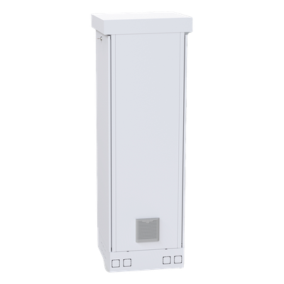 Gabinete para Piso, Capacidad, 31 Unidades de Rack, Doble puerta y Postes frontales e intermedios ajustables, Color Blanco, Se envía el Gabinete Armado. - Imagen 3