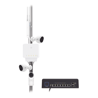 Switch UniFi FLEX de 5 puertos para semi-exterior IP55 (1 x PoE de entrada 802.3af/at/bt y 4 puertos PoE de salida 802.3af) - Imagen 4